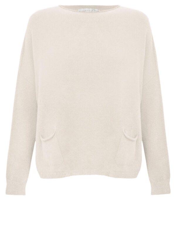 Jodie-Front-Pocket-Supersoft-Knit-Jumper-Ivory