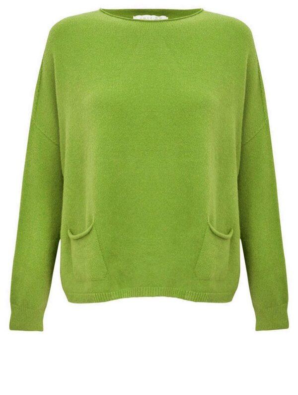 Jodie-Front-Pocket-Supersoft-Knit-Jumper-Mojito-Green