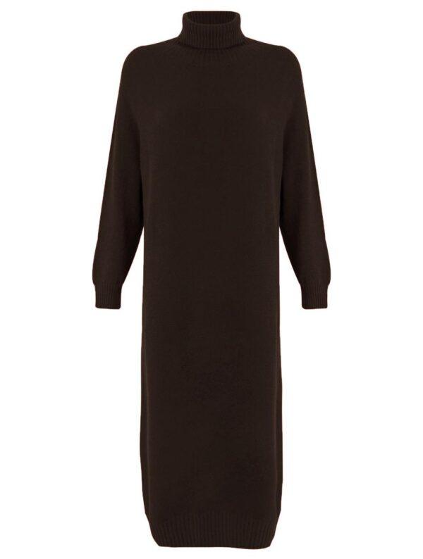 Paige E Polo Neck Dress (Dark Chocolate)