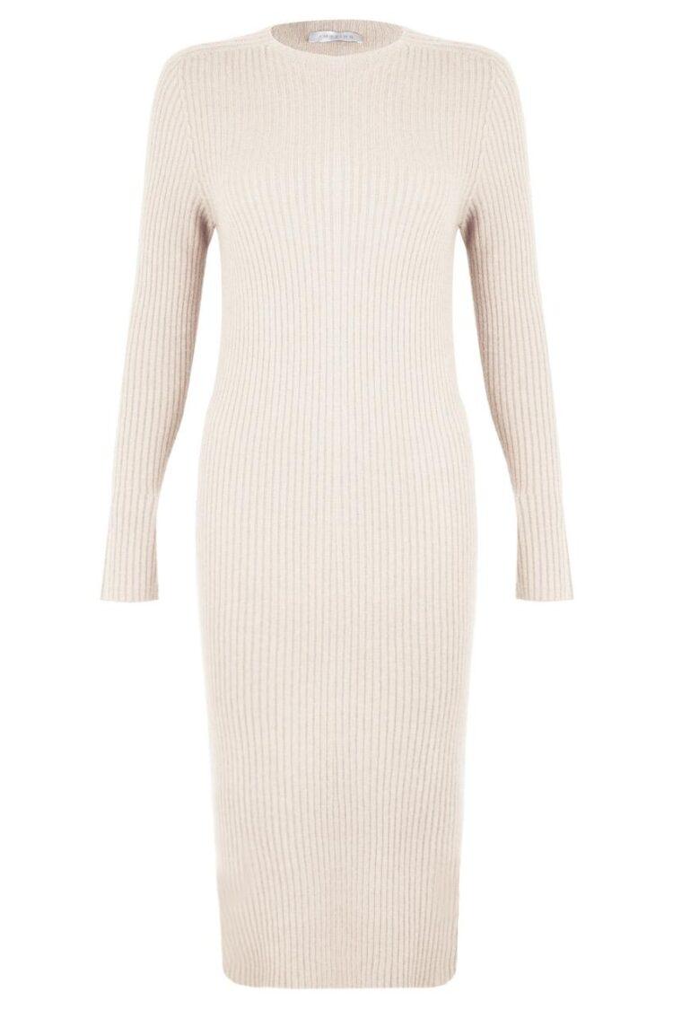 Paola-Fitted-Ribbed-Midi-Dress-Ivory2
