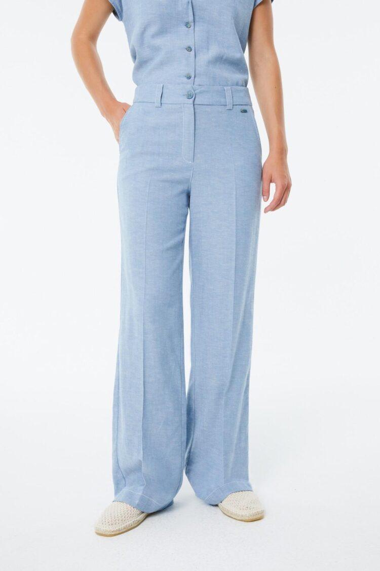 paz torras - High-waisted straight-leg pants
