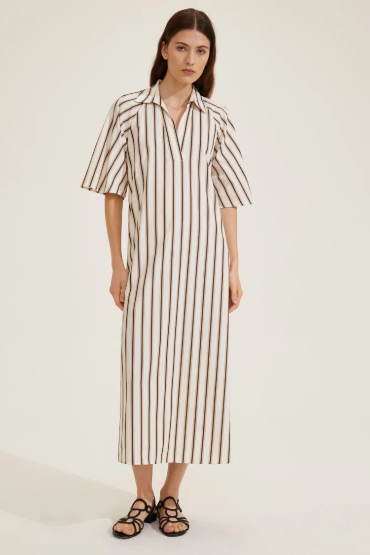 Emme Marella - White cotton polo dress