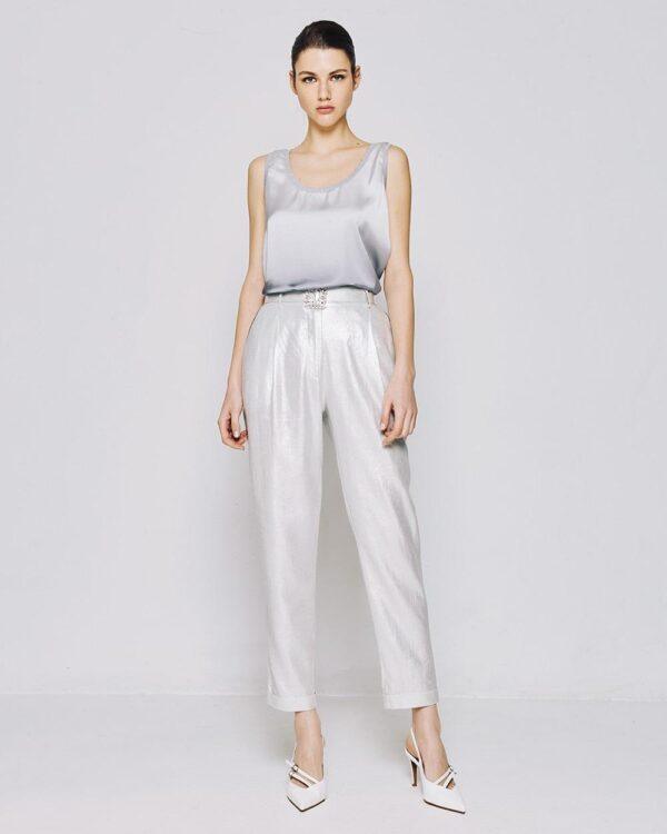 Access - Satin top with ribbed details - Image 2