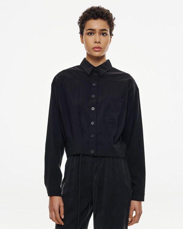 Access - Cropped shirt with elastic back - Image 3