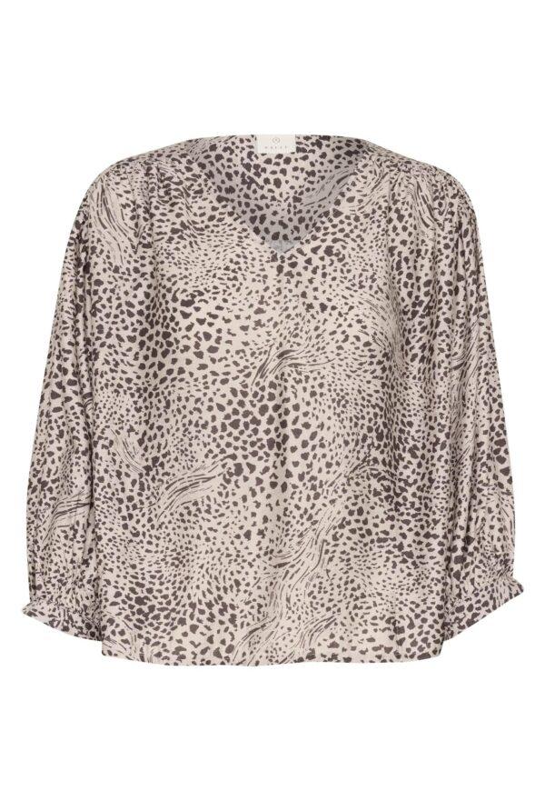 Kaffe - Kadebra abstract leopard print blouse - Image 2