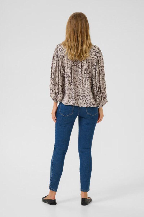 Kaffe - Kadebra abstract leopard print blouse - Image 5