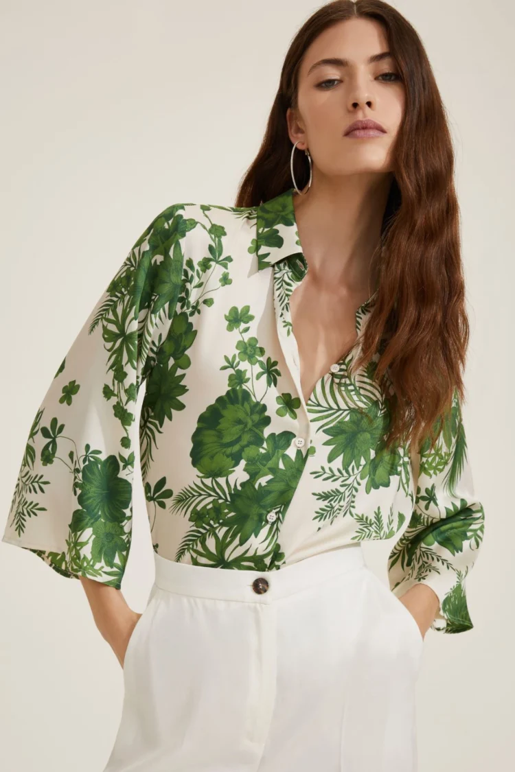 Emme Marella - Green flared shirt