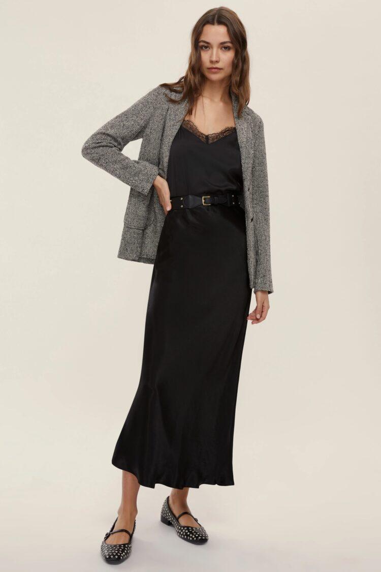 EMME - Pomez crinkle satin skirt