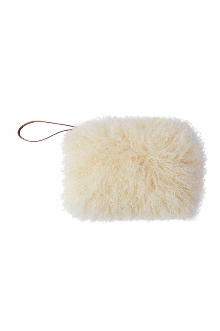 Chalk - Large pouch bag - Afghan - cream