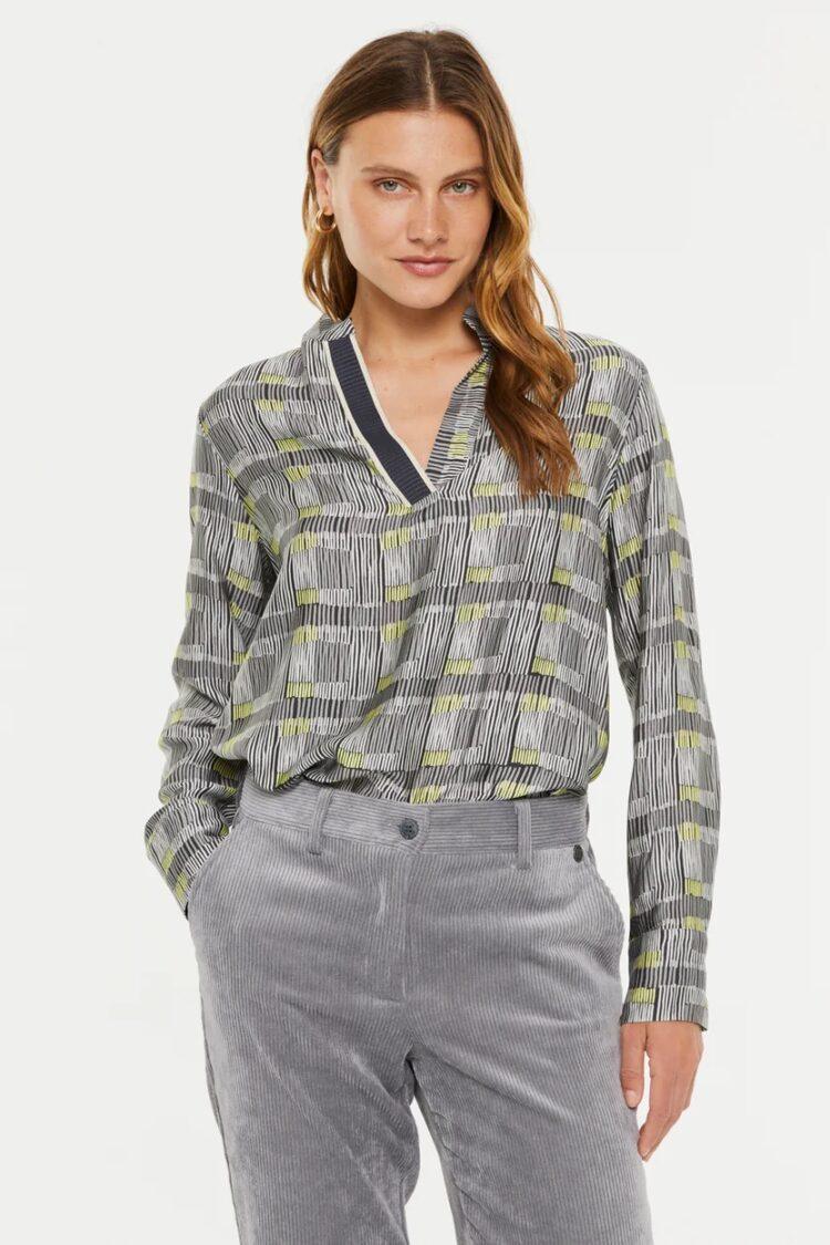 paz torras - Plaid print blouse