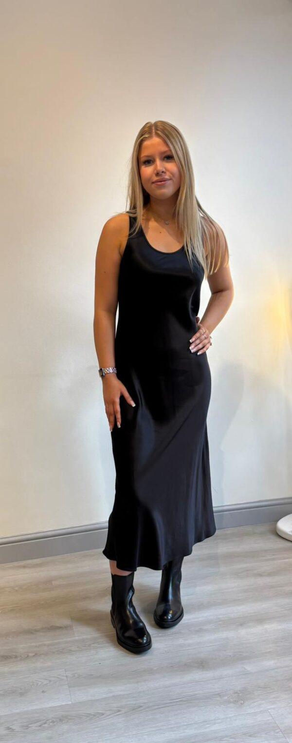 EMME - Satin sleeveless dress