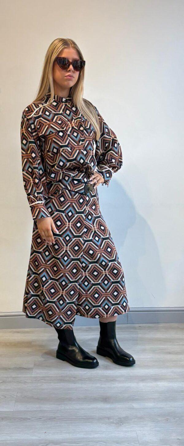 Skatie Brand - Geometric wrap skirt - Image 3