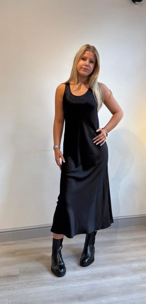 EMME - Satin sleeveless dress - Image 5