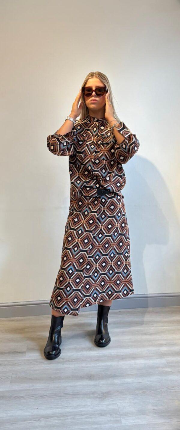 Skatie Brand - Geometric wrap skirt