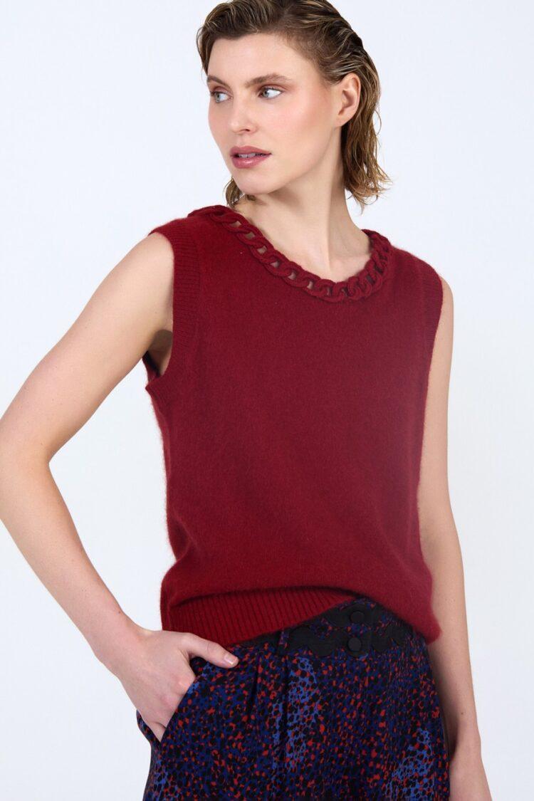 Skatie Brand - Chain neckline Angora top