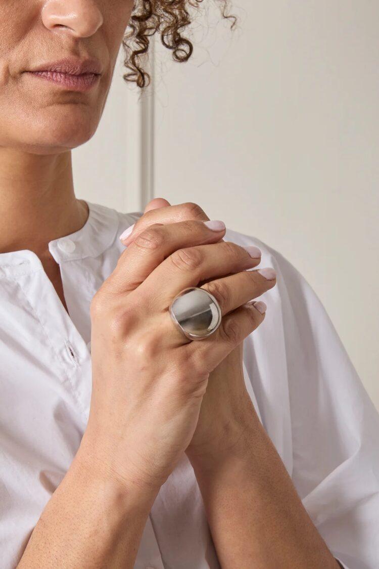 Chalk - Dungeness ring silver