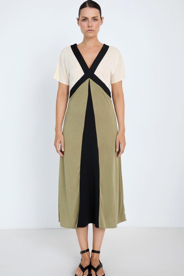 Skatie Brand - Tricolor modal dress