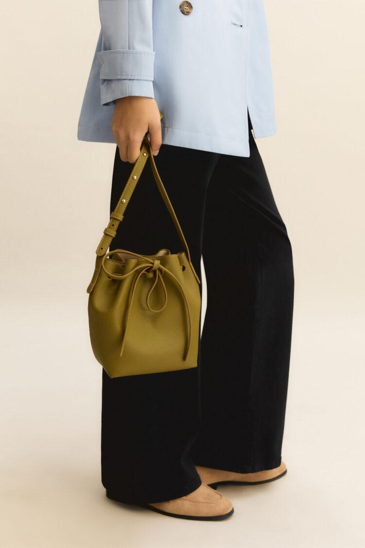 EMME - Ghiera drawstring bucket bag | green