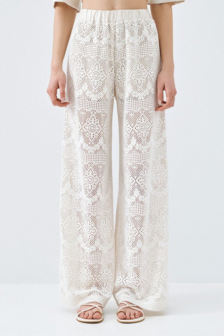 Access - Knitted pants | Vanilla