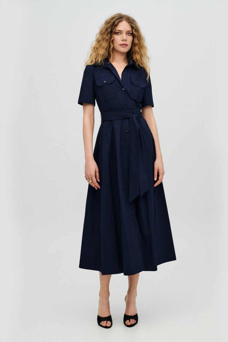Access - Short-sleeve shirt dress | Navy