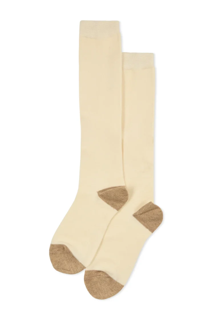 Chalk | Heel Toe Sock | Ivory Biscuit