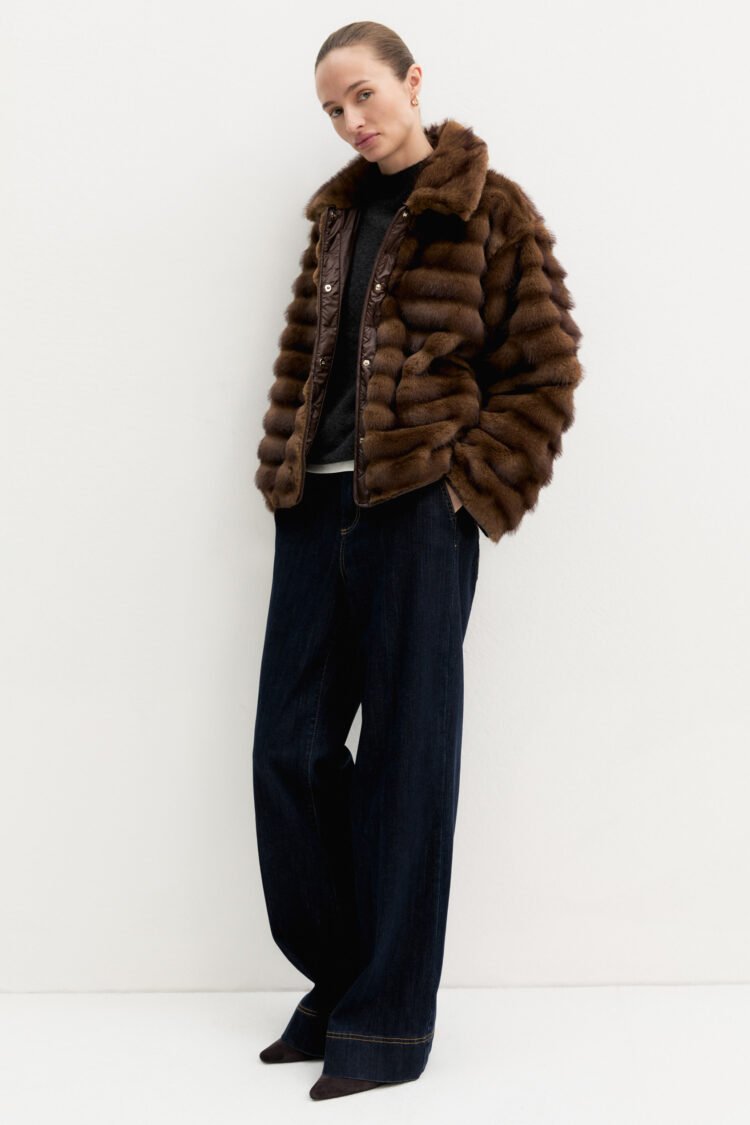 EMME | Agio Boxy Jacket | Cognac